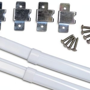 Kirsch White Sash Window Rod Alloy Steel Wall Mounted-0