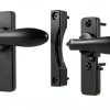 Ideal Security In Swing Door Handle Black Metal Locking-2