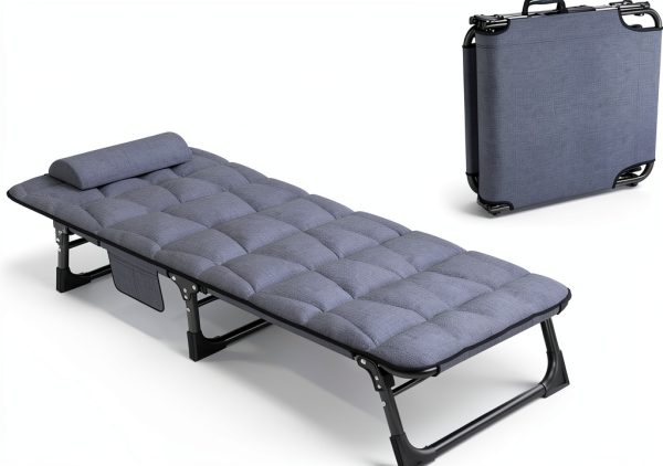 ATORPOK Camping Cot Instant Setup Carbon Steel Frame Adult-1