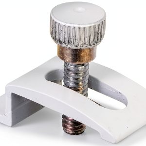 Prime Line Storm Door Clips White Aluminum Adjustable-0