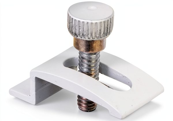 Prime Line Storm Door Clips White Aluminum Adjustable-0