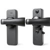 Ideal Security In Swing Door Handle Black Metal Locking-5