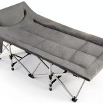 Ouwxim Camping Cot Heavy Duty Folding Bed with Pillow-0