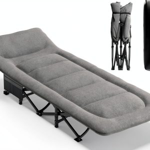 ATORPOK Camping Cot Instant Setup Heavy Duty Steel Frame-0