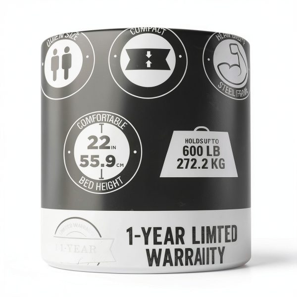 Coleman Queen Airbed Cot Built In Frame Adult Camping-3