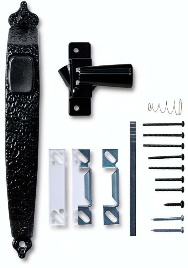 Wright Products Colonial Push Button Latch Black VC333BL-0