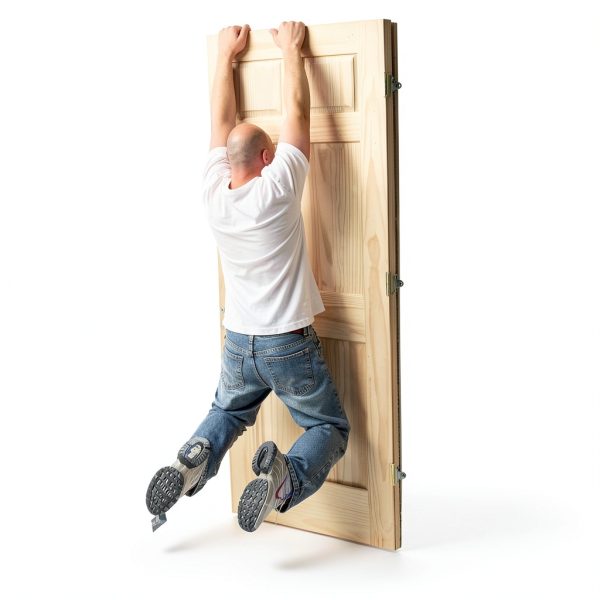 Door Install Kit Metal Modern Blue Silver InstallingADoor-4