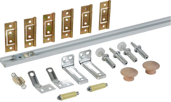 National Hardware White Bi Fold Door Hardware Set 60 Inch-0