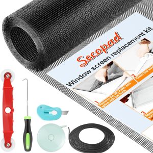 Secopad Window Screen Repair Kit Fiberglass Mesh Easy-0