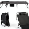 FozsKeylf Camping Cot Metal Frame Portable Foldable Design-1