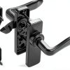 Ideal Security In Swing Door Handle Black Metal Locking-3