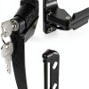 Prime Line Push Button Lock Screen Door Key Lock Black-0