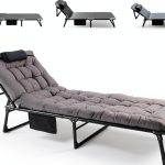 FozsKeylf Camping Cot Metal Frame Portable Foldable Design-0