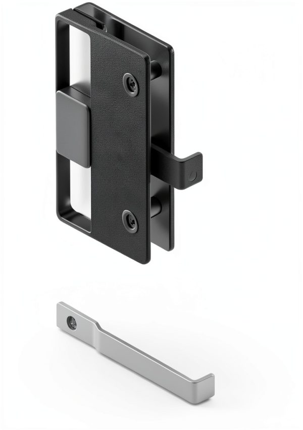 PRIME-LINE Sliding Screen Door Handle Black Plastic Easy-1