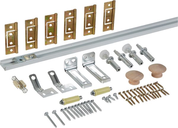 National Hardware White Bi Fold Door Hardware Set 60 Inch-3