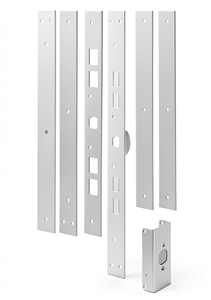 'Prime-Line Jamb Repair Kit installed on a white door frame'
