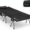 Gonex Camping Cot Wide Lightweight Aluminum Adjustable-0