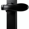 Ideal Security In Swing Door Handle Black Metal Locking-1