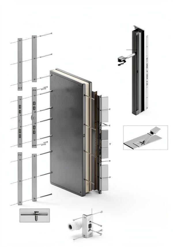Prime-Line Jamb Repair Kit White Steel Door Security-4