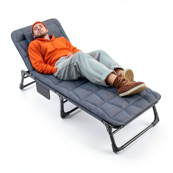 ATORPOK Camping Cot Instant Setup Carbon Steel Frame Adult-7