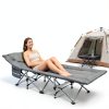 Ouwxim Camping Cot Heavy Duty Folding Bed with Pillow-2