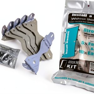 Door Install Kit Metal Modern Blue Silver InstallingADoor-0