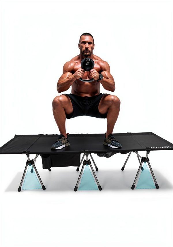 Gonex Camping Cot Wide Lightweight Aluminum Adjustable-1