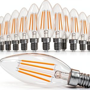 E12 Candelabra LED Bulb 40W Equivalent GvvooHome 12 Pack Soft White-0