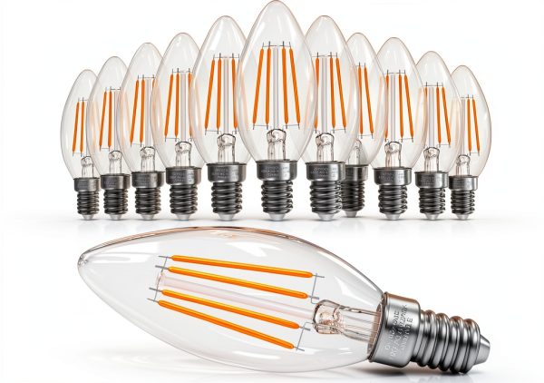E12 Candelabra LED Bulb 40W Equivalent GvvooHome 12 Pack Soft White-0